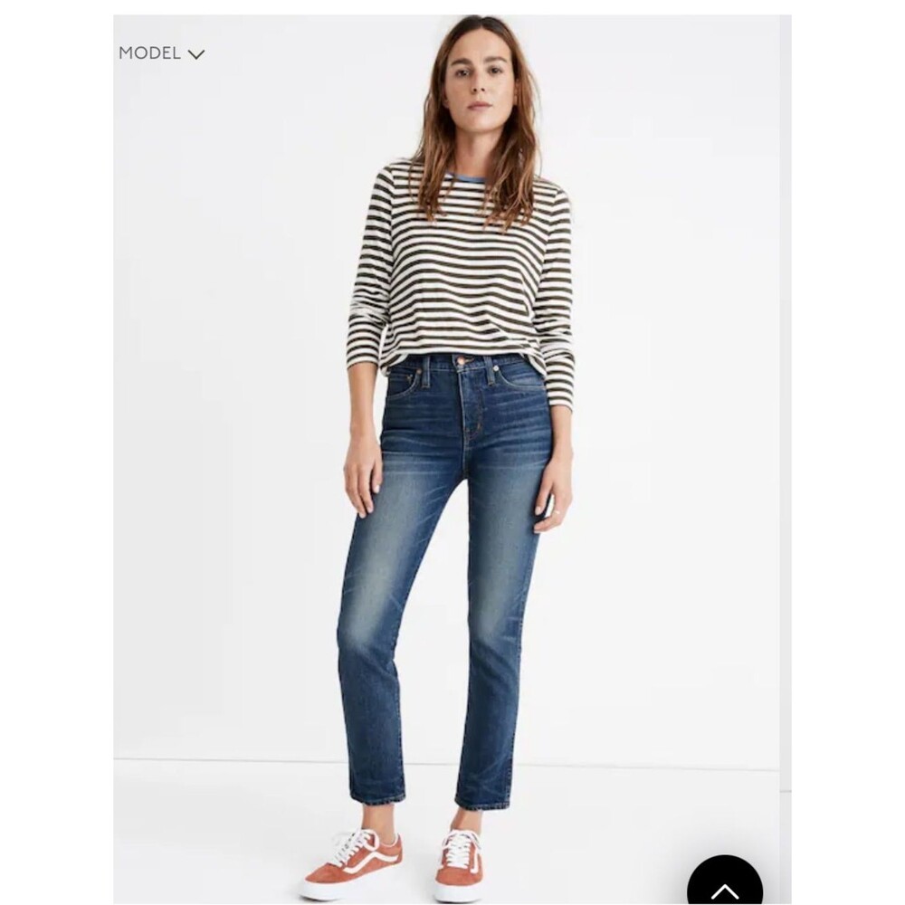 Rivet & Thread X Madewell High-Rise Stovepipe Jean 27 USA